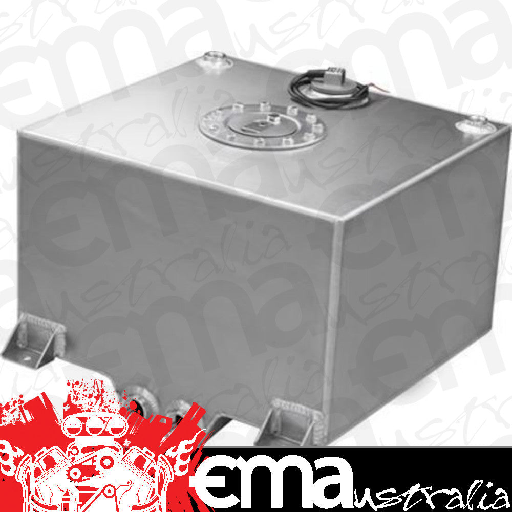 Proflow PFEFC005 Fuel Cell Tank 5g 19L.Aluminium Natural 300 x 260 x 260mm Two -12 AN Female Outlets Each