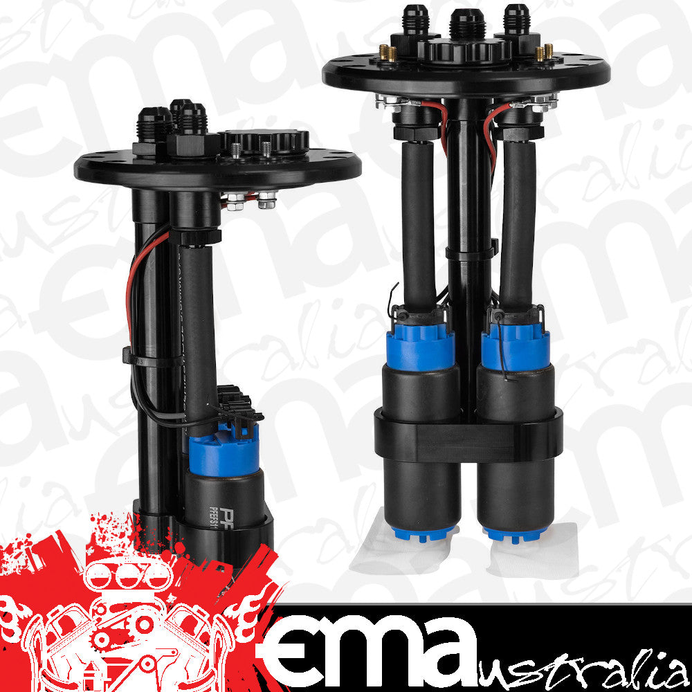 Proflow PFEFCA016 Dual Fuel Pump Carrier In-tank With 2x 340LPH Pumps Billet Aluminium Black