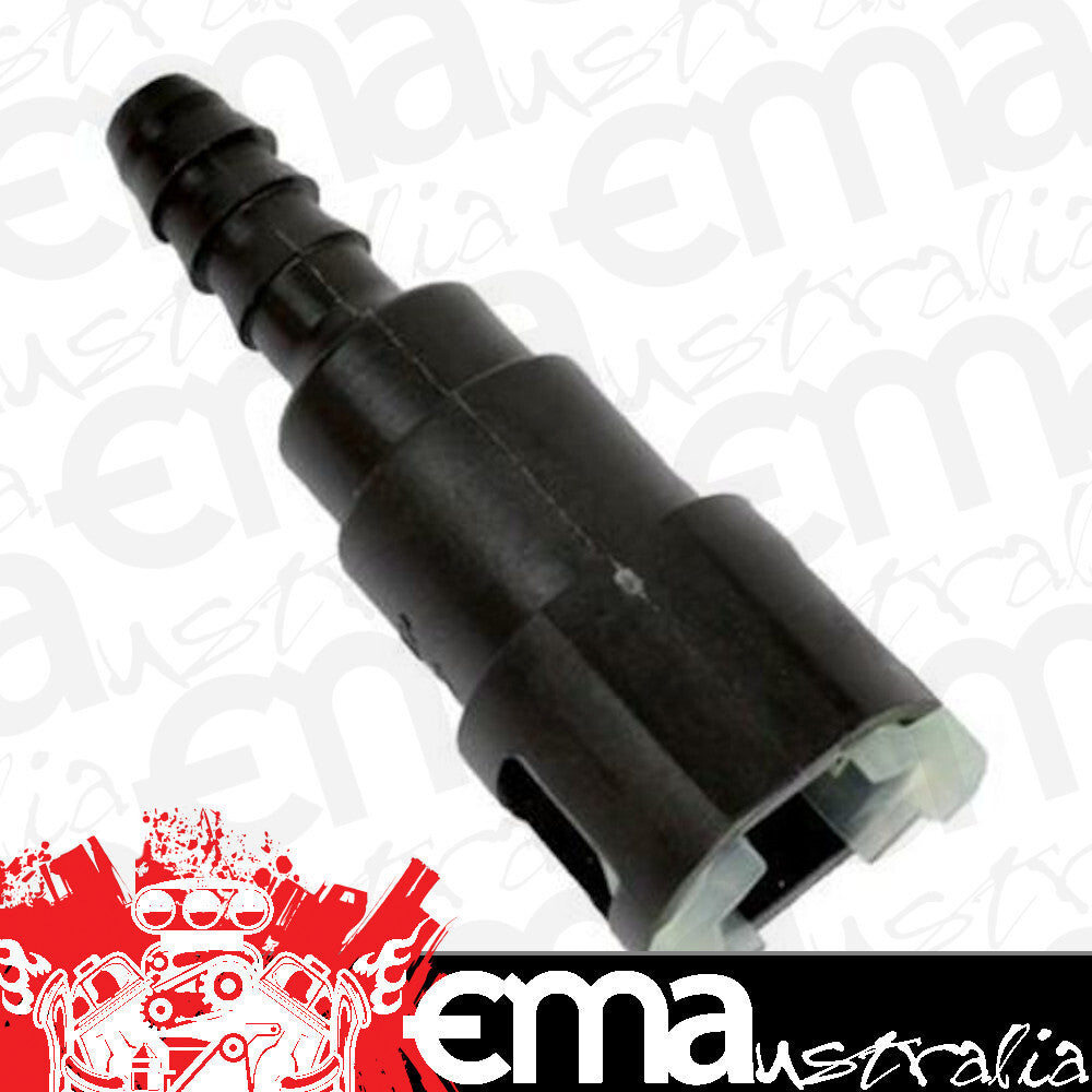 Proflow PFEFLQR085 Fuel Line Connectors Nylon 3/8" Female QR Straight to 5/16" (8mm) Barb Each