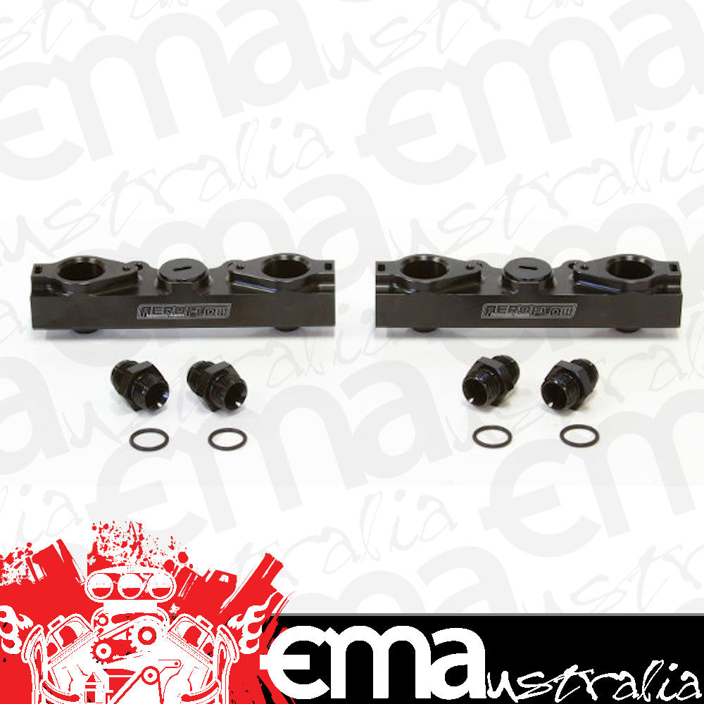 Aeroflow AF64-2057BLK for Subaru Ej25 Black Fuel Rail Kit Sti Side Feed