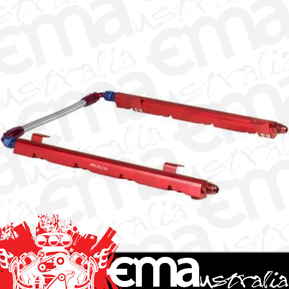Proflow PFEFRKHOL5R Holden Commodore 5L EFI Fuel Rail Kit Red Flow Series 2