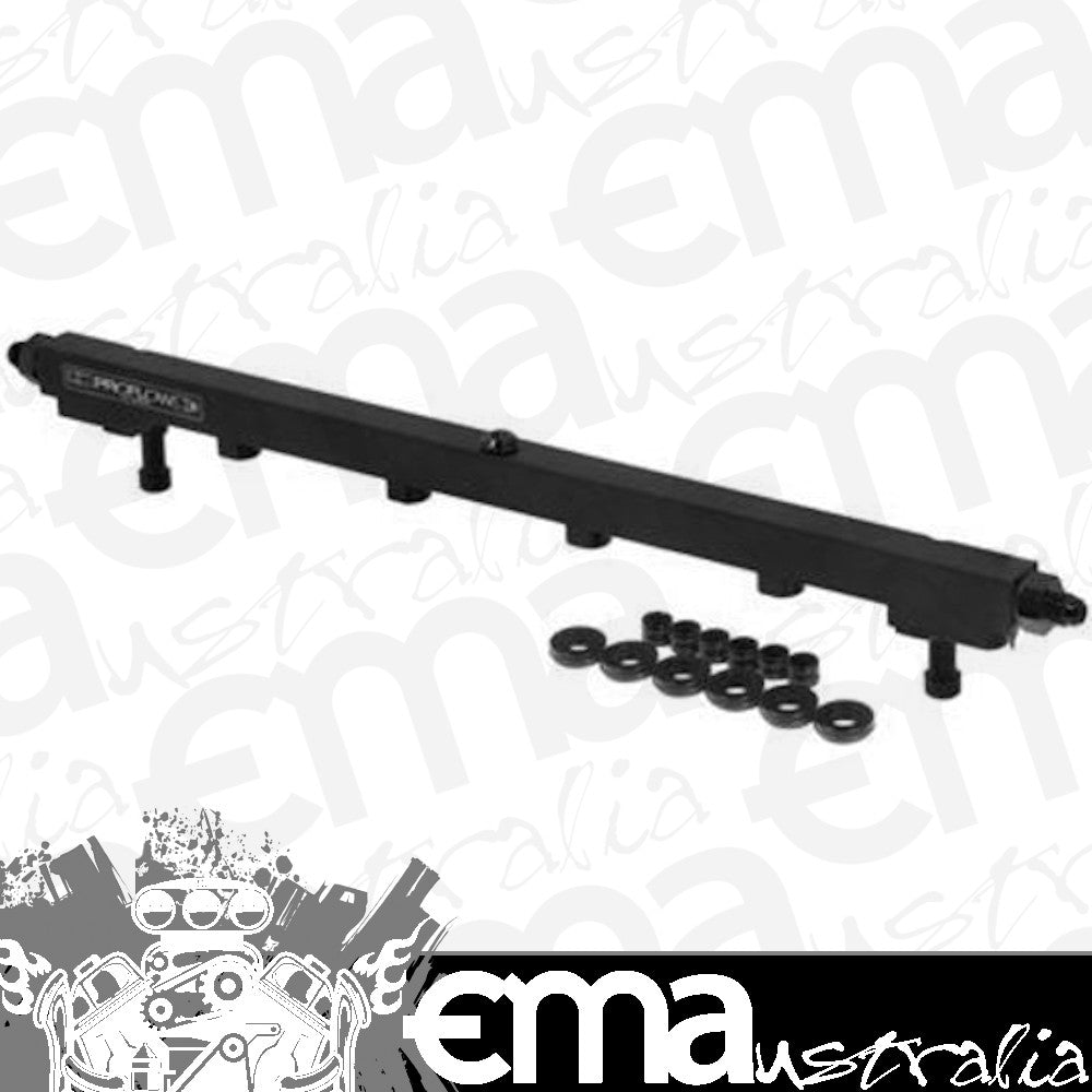 Proflow PFEFRKRB25BK Fuel Rail Kit For Nissan RB25DET -08AN ORB Billet Aluminium Black Anodised