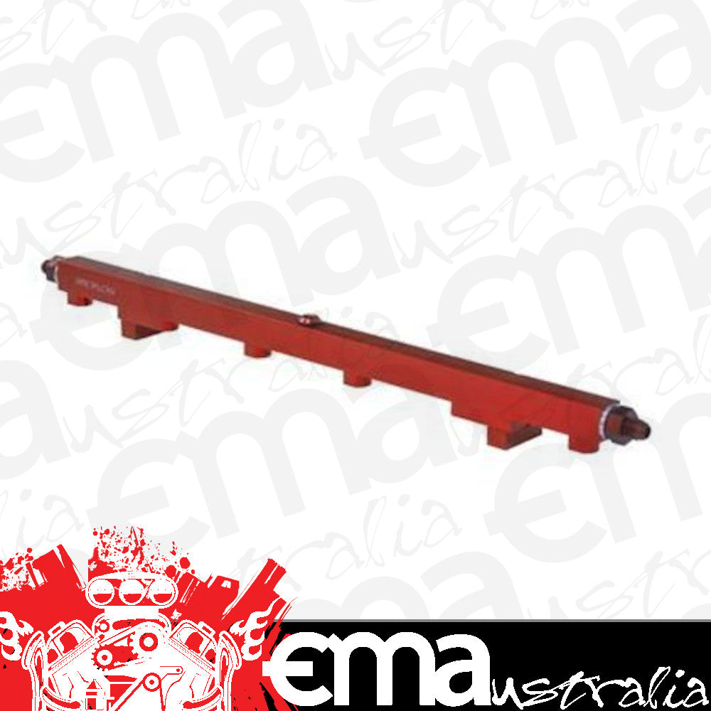 Proflow PFEFRKRB26R Fuel Rails Kit Billet Aluminium Red Anodised For Nissan RB26