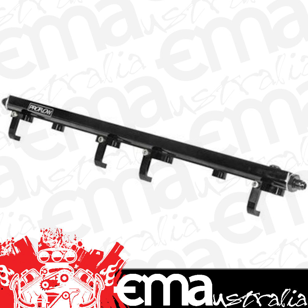 Proflow PFEFRKRB30BK Fuel Rail Kit For Nissan & Holden RB30 -08AN ORB Billet Aluminium Black Anodised