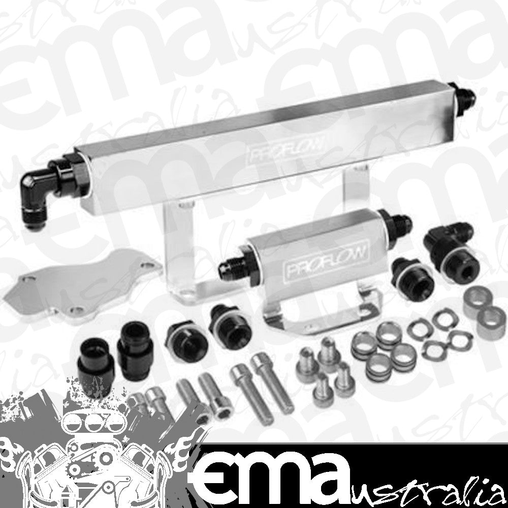 Proflow PFEFRKRX6HP Fuel Rails Kit Billet Aluminium Polished For Mazda Rotary Series 6