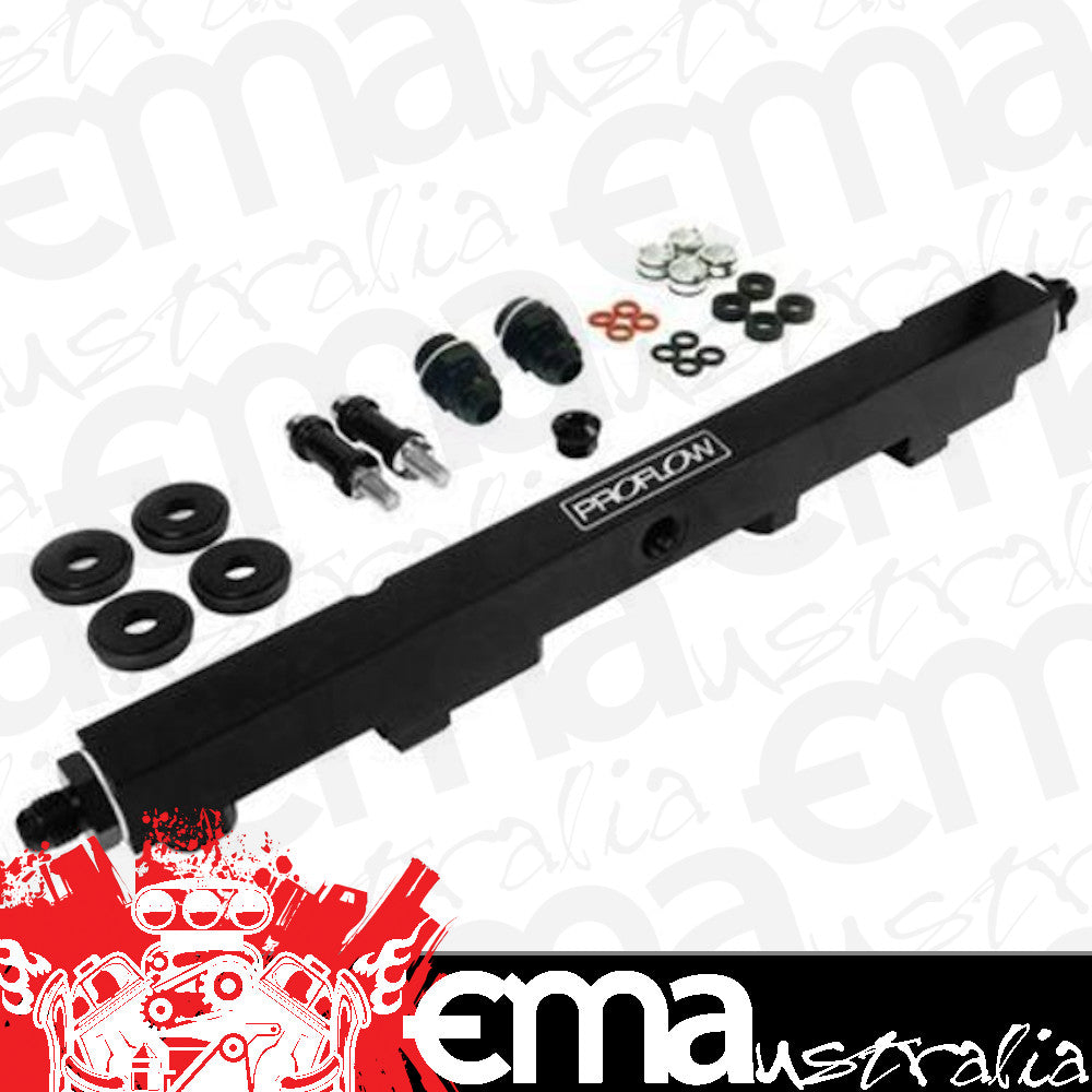Proflow PFEFRKSR20BK Fuel Rails Kit Billet Aluminium Anodised Black For Nissan SR20