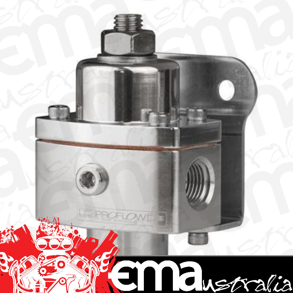 Carburettor Fuel Pressure Regulator 2 Port Adjustable -06 Polished