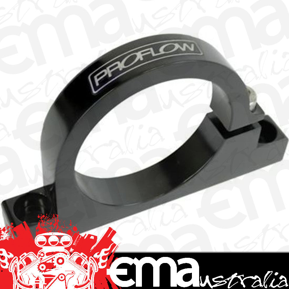 Proflow PFEFS300-2BK Fuel Filter Brackets Single 61mm hole Aluminium Black Anodised