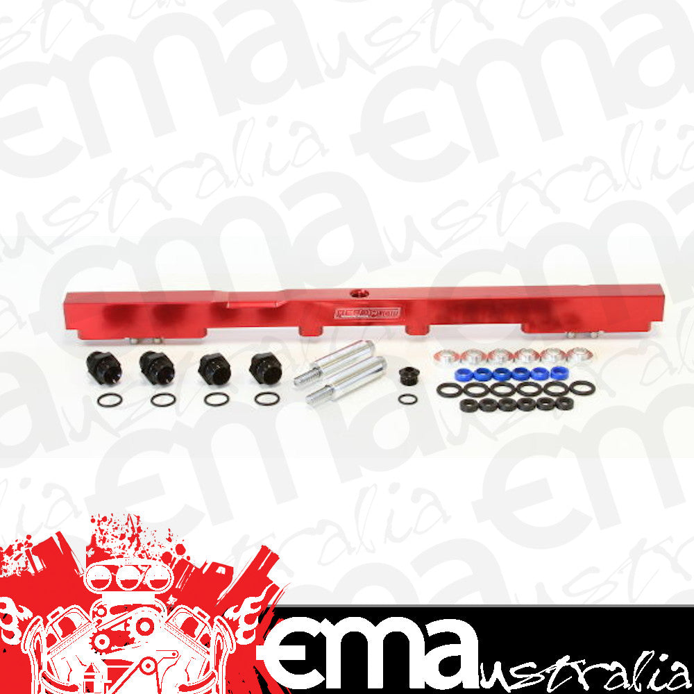 Aeroflow AF64-2059R Fuel Rail Kit for Toyota 2Jzfor 14mm Injectors Red