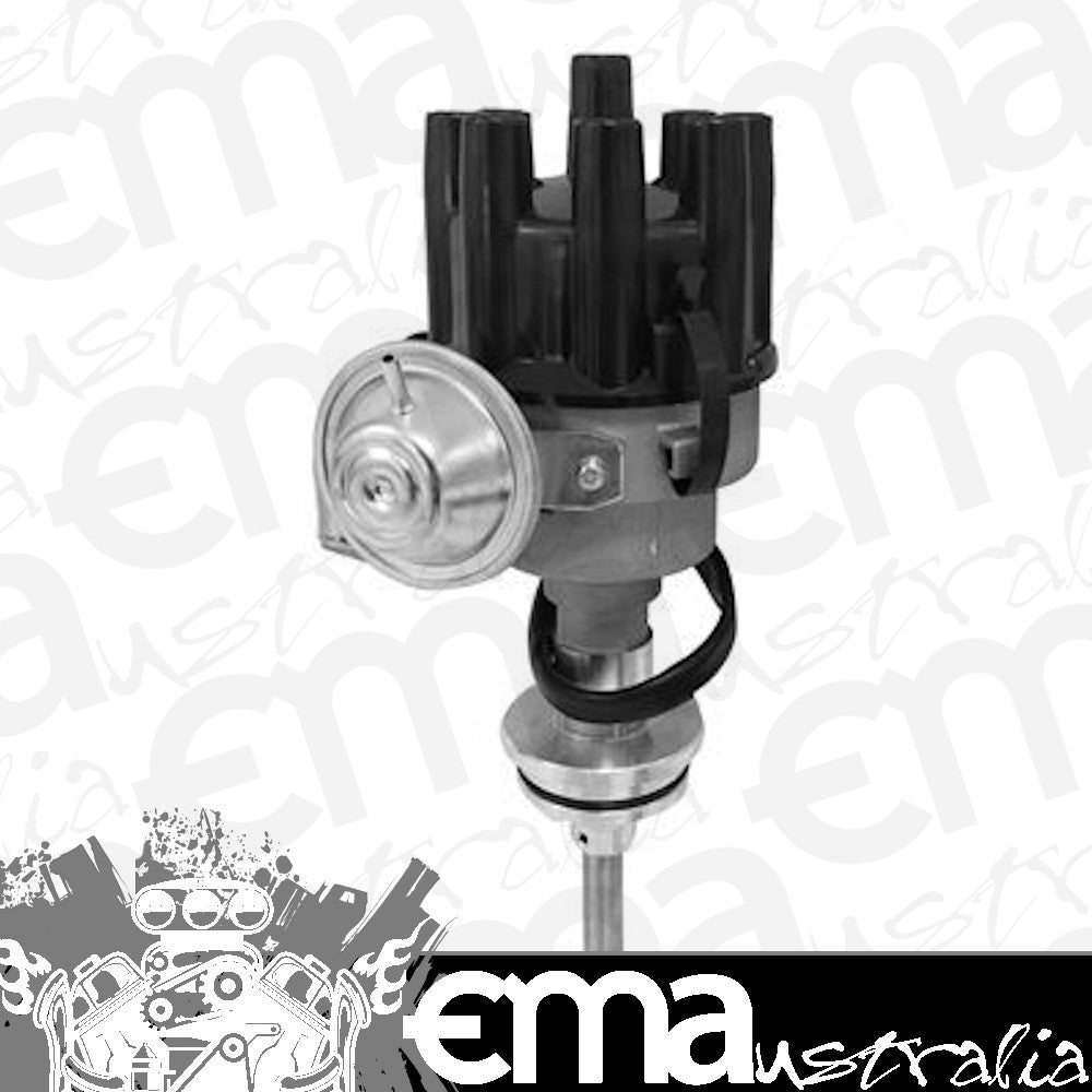 Proflow PFEID510E Distributor HEI Street Series Vacuum Advance Black Cap SB For Chrysler 318 340.360