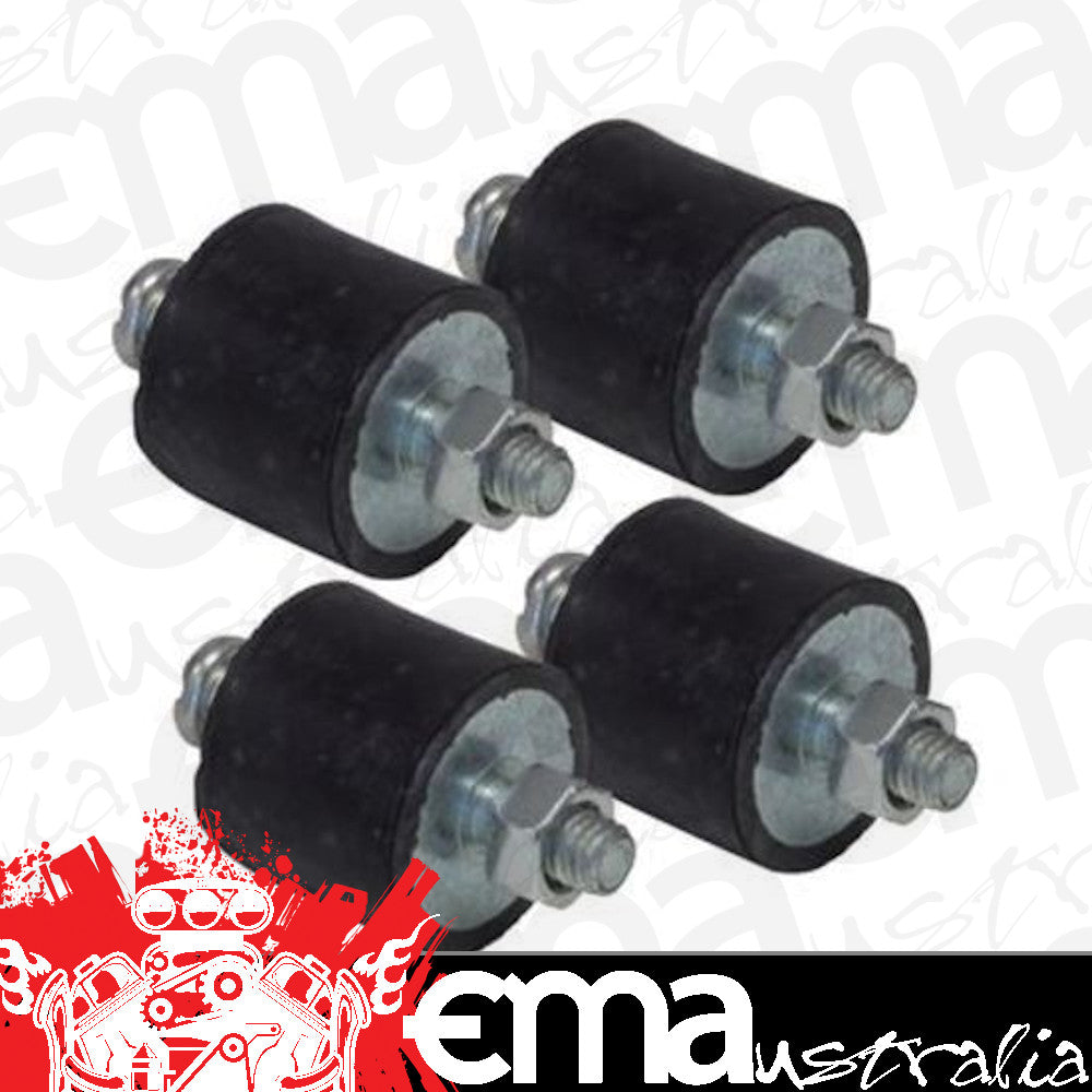 Proflow | PFEIGN8823 | Vibration Mounts Rubber Black 10-32 Threads MSD Set of 4