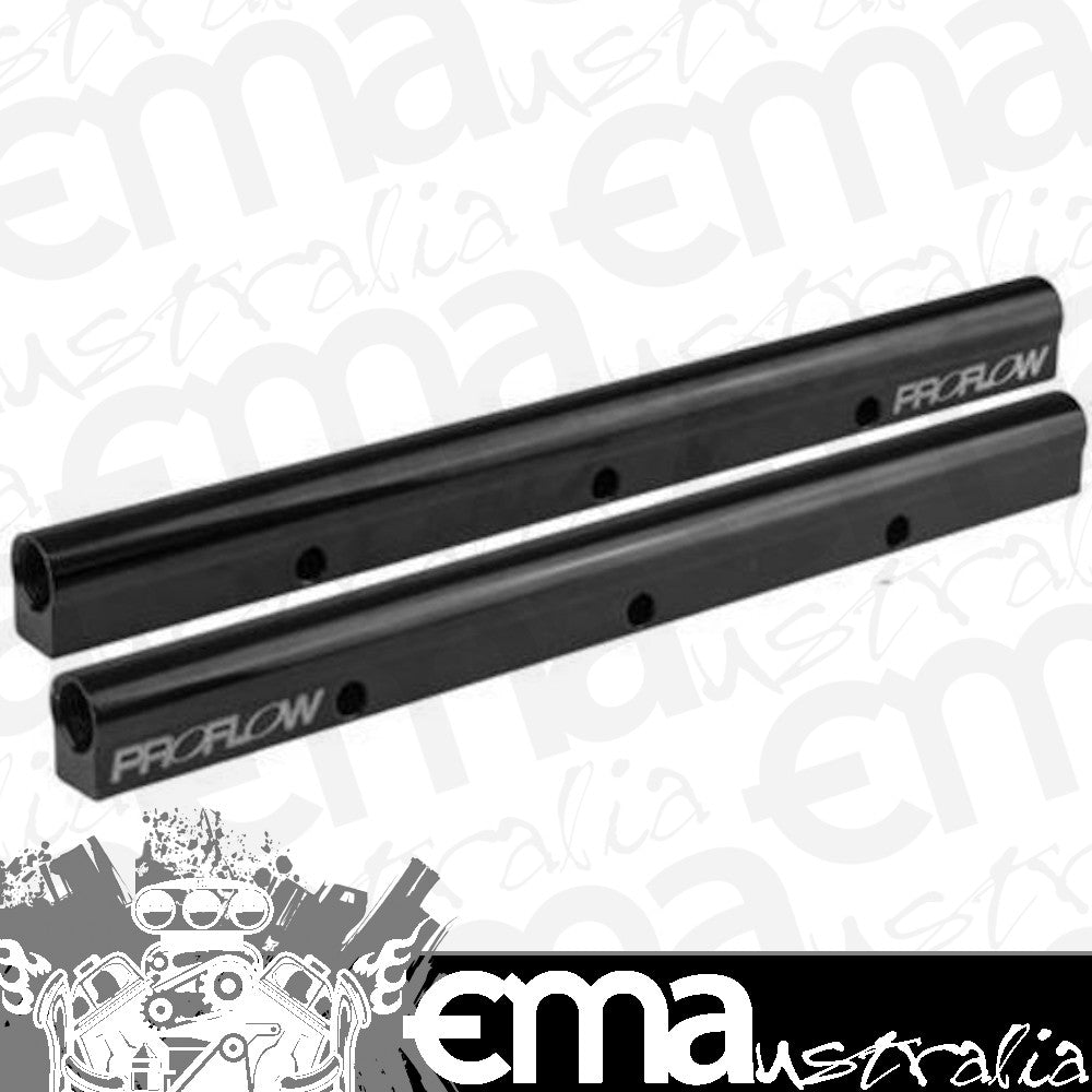 Proflow PFEM62217 SuperMax Fuel Rail Kit Black Aluminium For Chevrolet For Holden LS Fabricated Intake manifold # 63258 63252