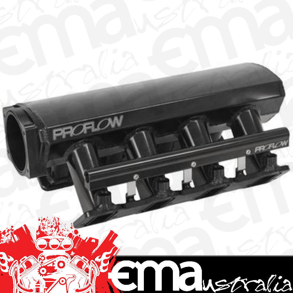 Proflow PFEM63252 SuperMax EFI Intake Manifold Kit For Holden Commodore LS7 Fabricated Black w/Fuel Rails 102mm Throttle Body