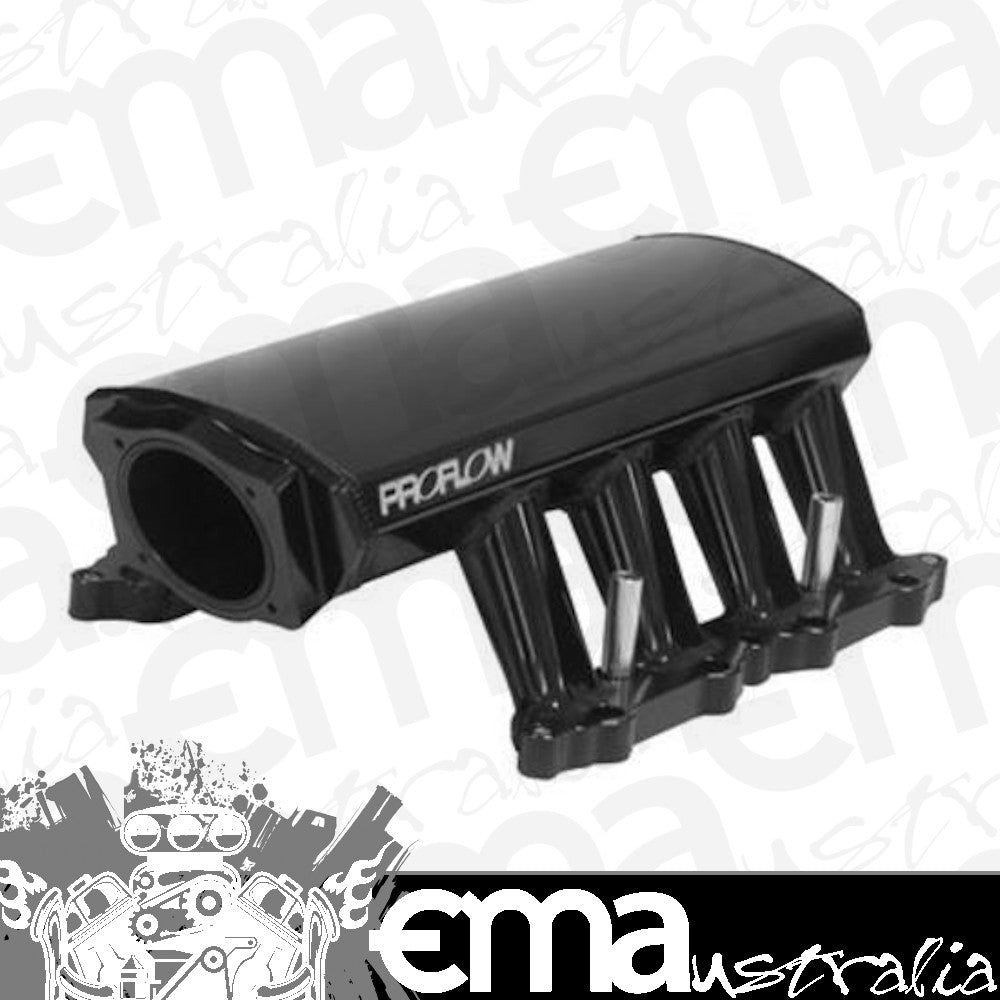 Proflow PFEM64293 SuperMax EFI Intake Manifold With Fuel Rails Fabricated Black 102mm Throttle Body For Ford Mustang 5.0L Coyote Each