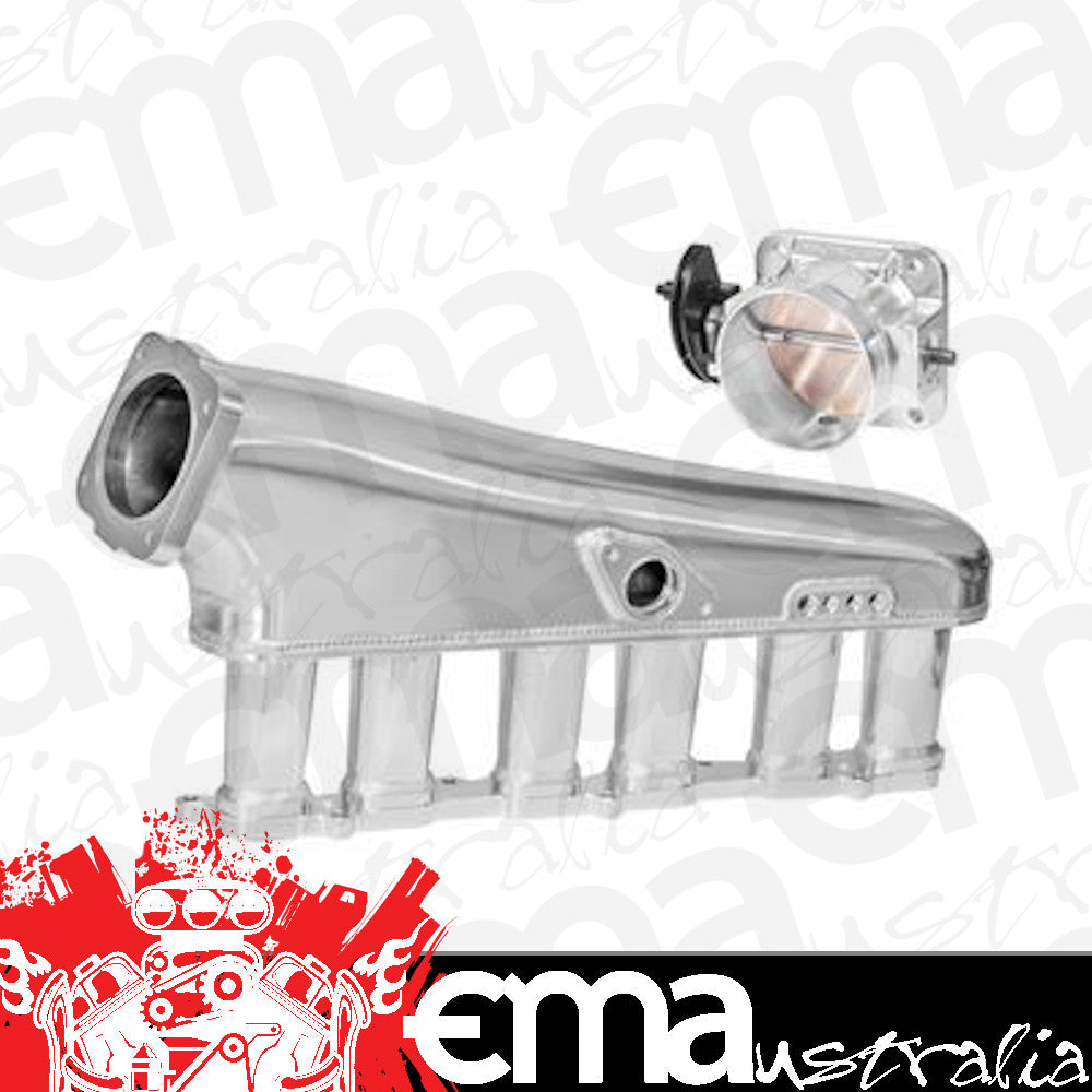 Proflow PFEM67540 Intake Manifold Kit Fabricated Aluminium Polished For Toyota 1JZ-GTE Inlet Plenum 90mm Throttle Body Fuel Rail