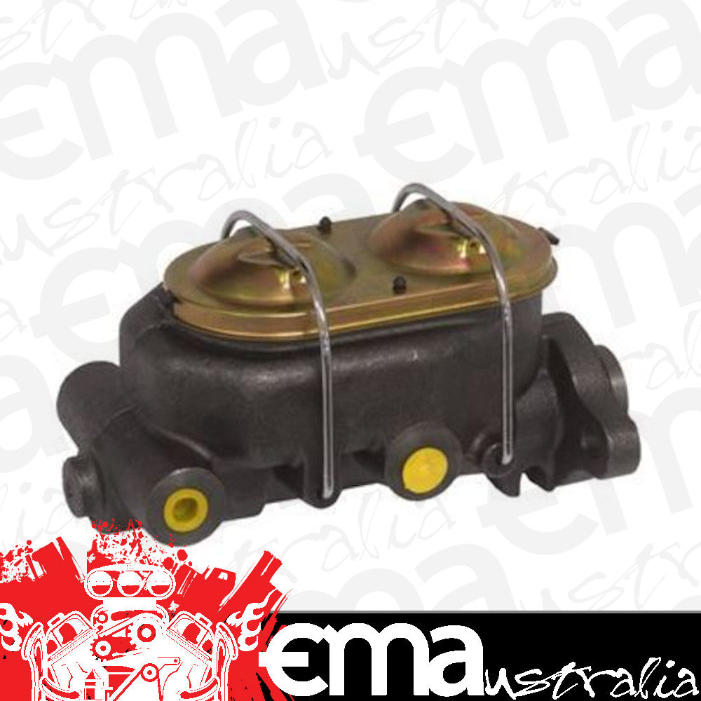 Proflow PFEMC1312BK Master Cylinder GM Universal Cast Iron Black 1.00 " Bore Dual Bowl Left Port Each
