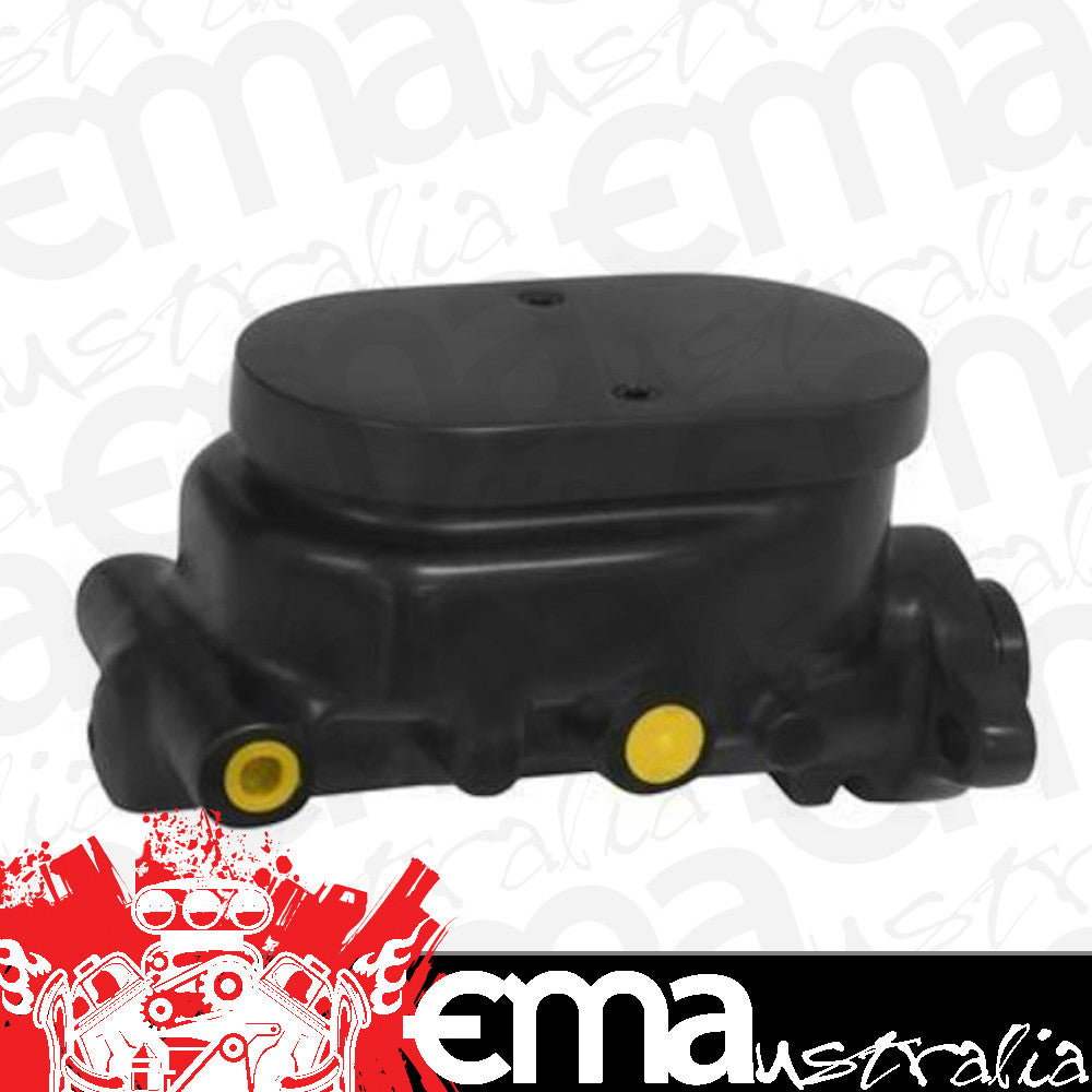 Proflow PFEMC1321FTBK Master Cylinder Universal Gm Flat Top Aluminium Black 1.00 " Bore Dual Bowl Ports Both side Each