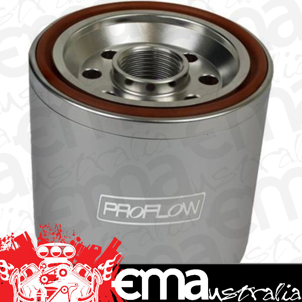 Proflow PFEOS314 Oil Filter Billet Aluminium Spin-on Silver Performance 20mm x 1.5 Thread