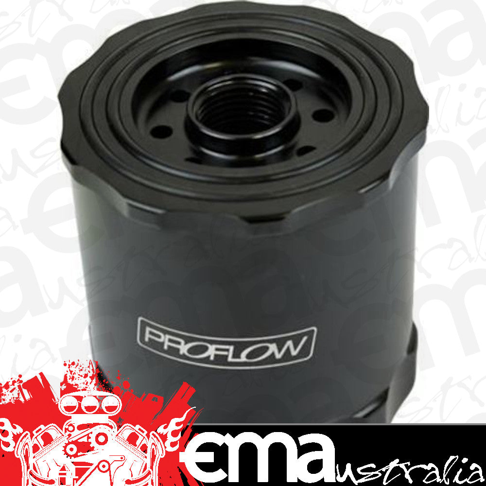 Proflow | PFEOS361BK | Reusable Oil Filter Spin-On 3/4"-16 & 13/16"-16 Billet Aluminium Black