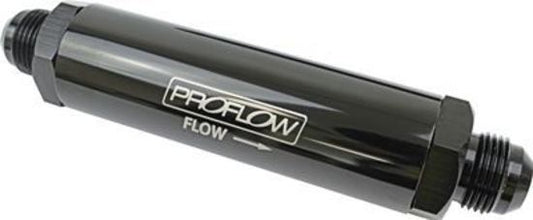 Proflow PFEOS850 Oil Filter Billet Aluminium In-Line Black Stainless Element -10AN