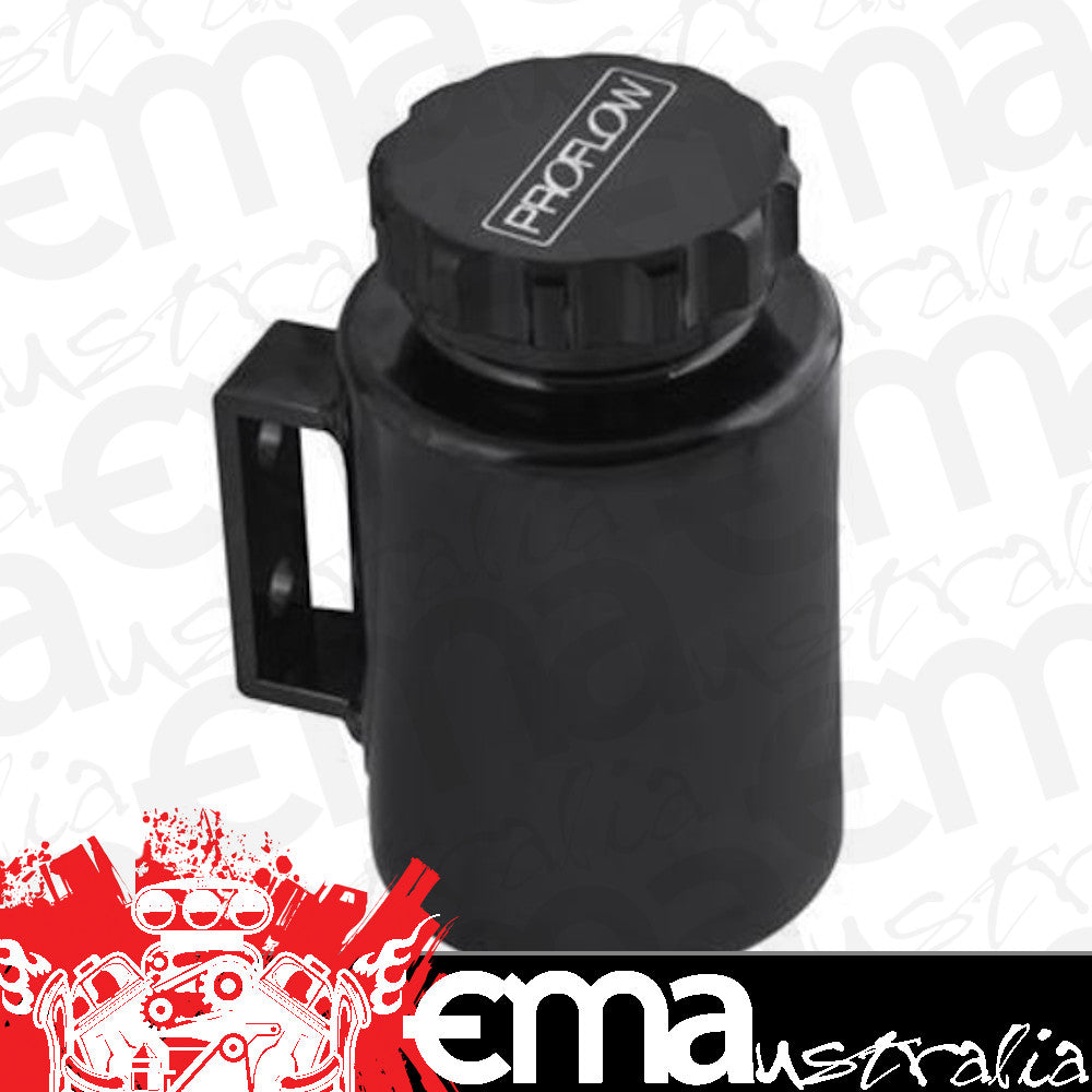 Proflow PFEPST3BK Power Steering Reservoir Remote Aluminium Black Universal 120mm x 90mm Male AN10