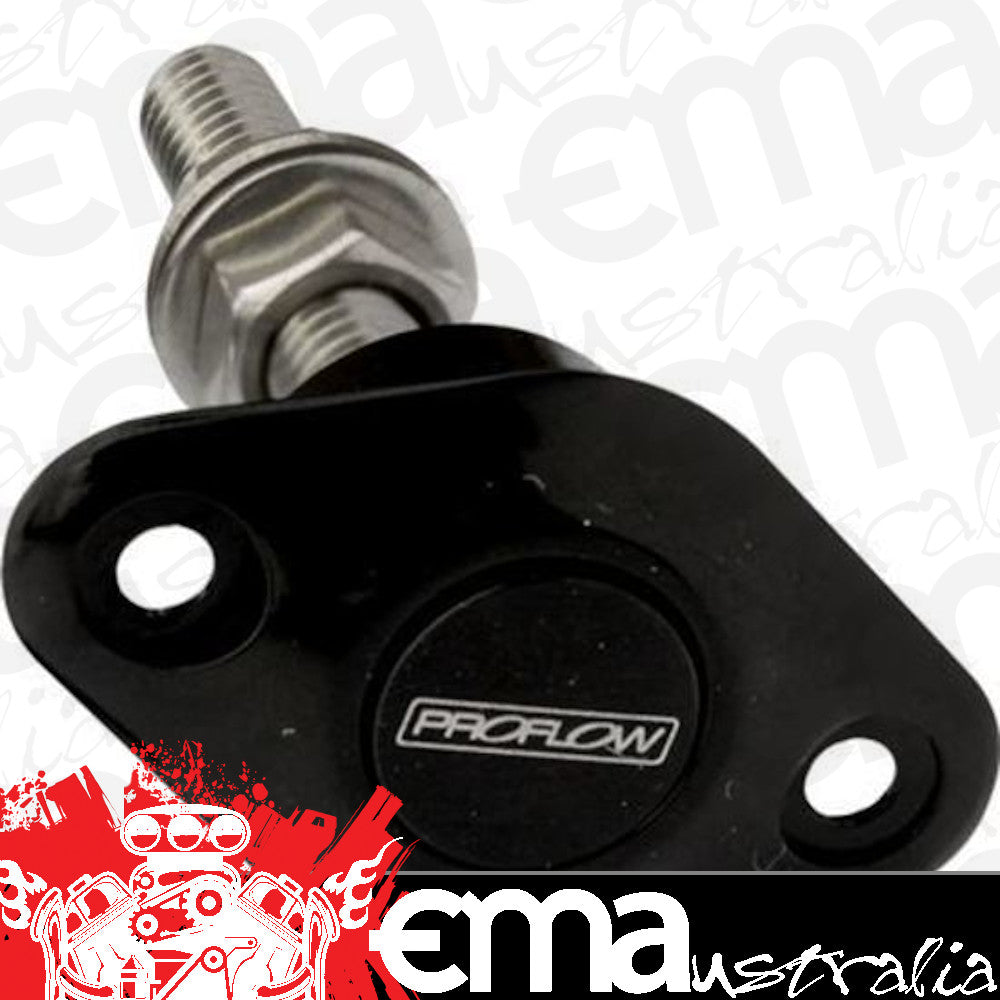 Proflow PFEQLZ370BK Quick Release Pro Latch Fastener Dzus Aluminium Black Small Head