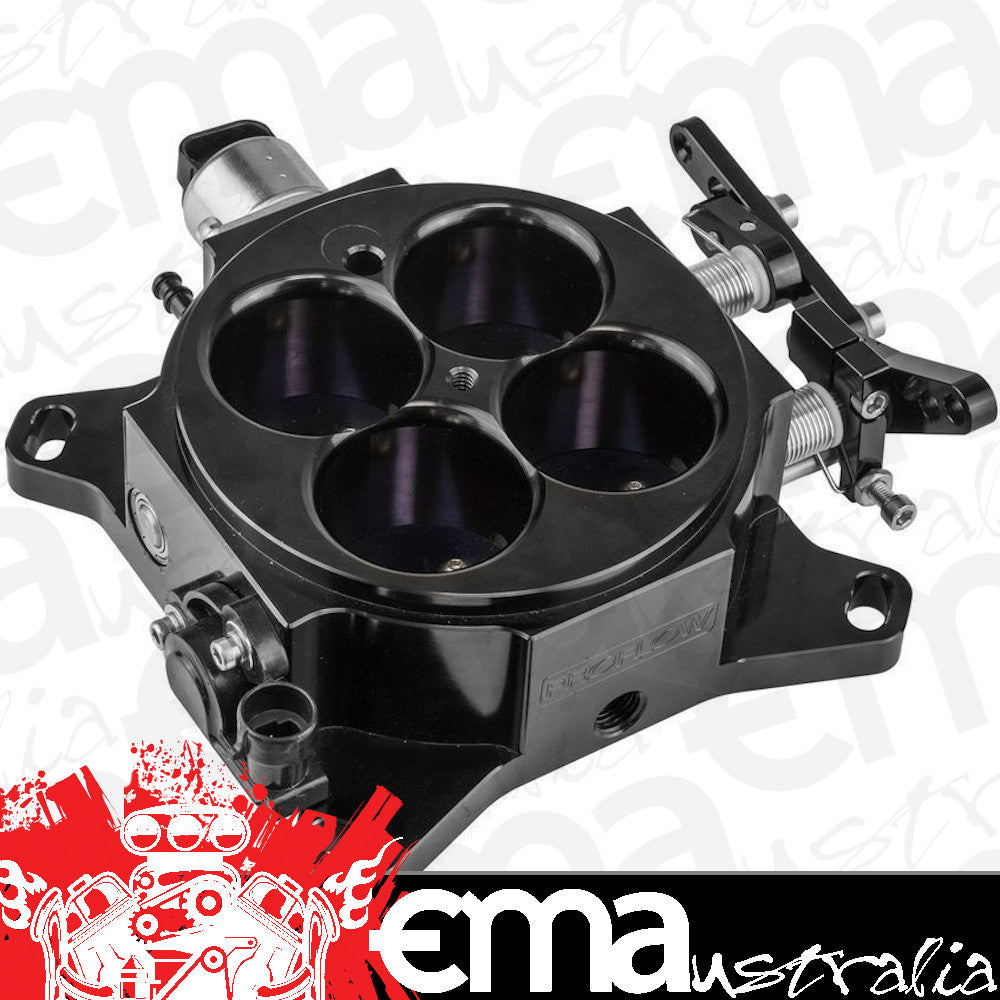 Proflow PFEQTB1000B Quad Throttle Body 4 Barrel Universal EFI 4150 & 4500 Square Bore 1375 CFM Billet Aluminium Black