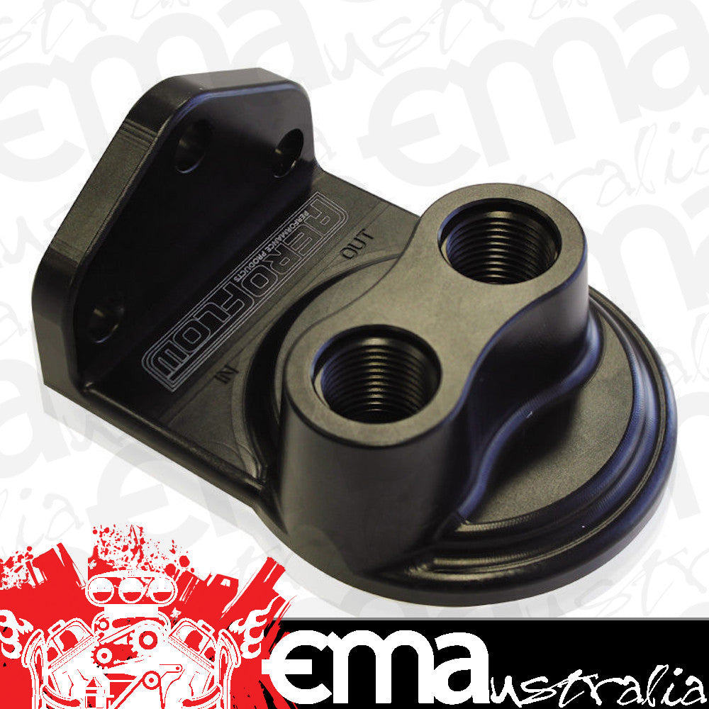 Popular Ford, Chev, Holden, Mitsubishi, Nissan Etc Models, See Notes Remote Filter Head Top Entry -8 ORB Port S 3/4" Filter Thread Aeroflow Performance Products AF64-2075