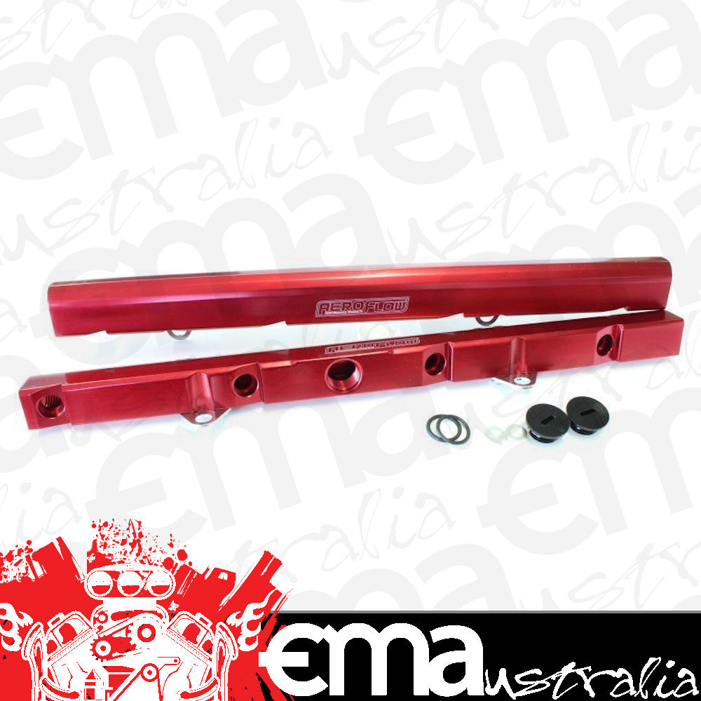 Aeroflow AF64-2077R Ford Windsor Efi Rail Kit Red