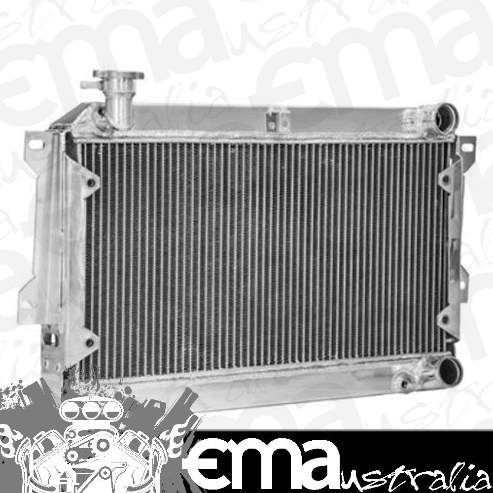 Proflow PFERDMZ1014 Performance Aluminium Replacement Radiator For Mazda RX7 Series 1 2 3 & Rx2 Rx3 Rx4 Tank Top Bottom
