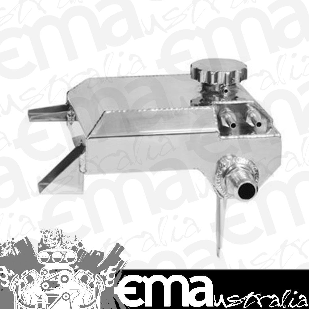 Proflow PFEROBA Coolant Overflow Expansion Tank Recirculating For Ford Falcon Barra XR6 BA/BF/FG Fabricated Aluminium Polished