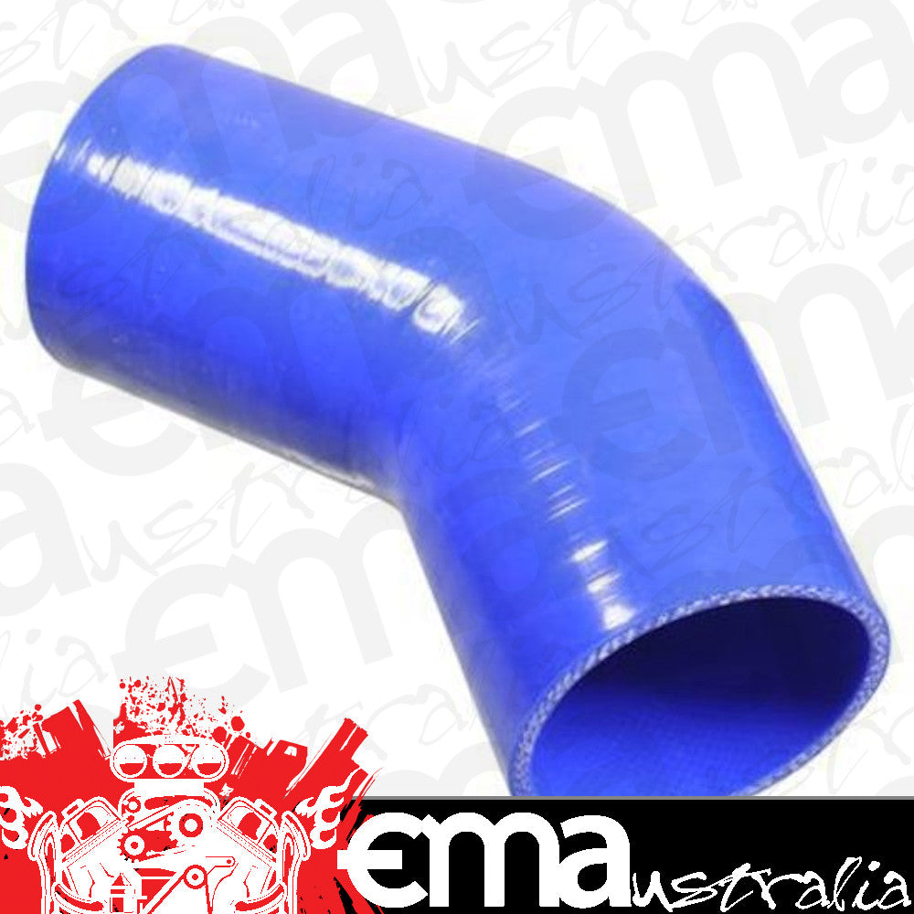 Proflow PFES102-100 Hose Tubing Air intake Silicone Coupler 1.00" 45 Degree Elbow Blue