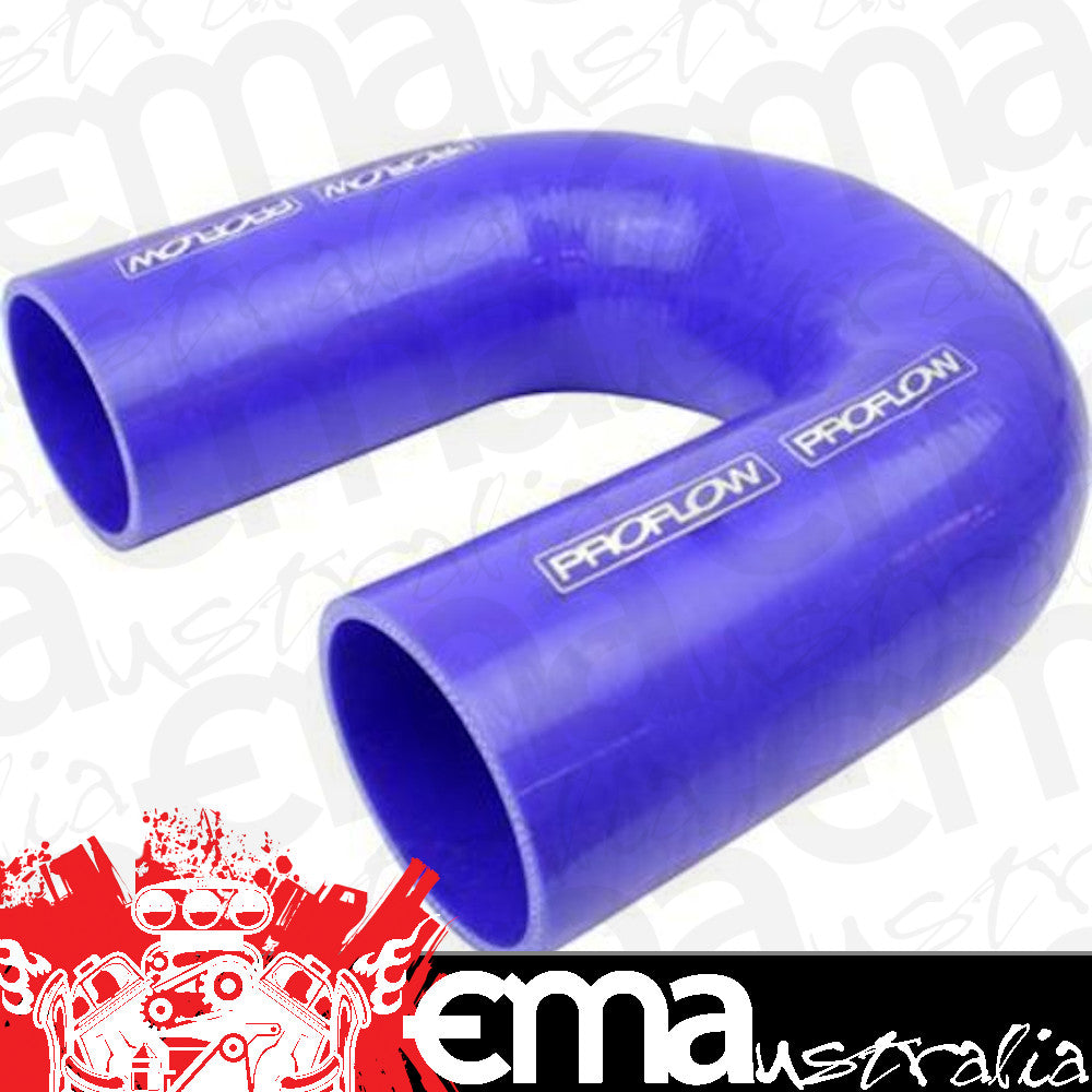 Proflow | PFES106-300 | Hose Tubing Air intake Silicone Coupler 3.00" 180 Degree Elbow Blue