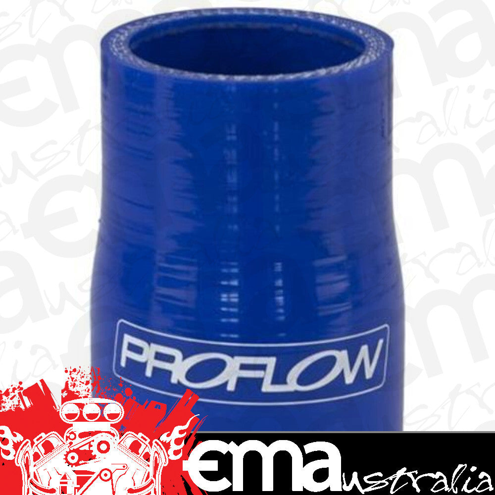 Proflow | PFES201-275-300 | Hose Tubing Air intake Silicone Reducer 2.75" - 3.00" Straight Blue