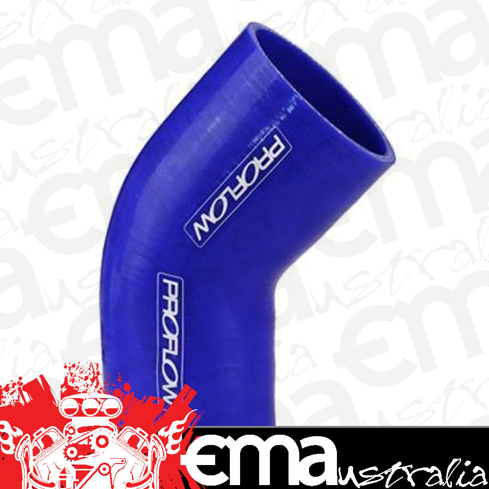 Proflow PFES202-200-225 Hose Tubing Air intake Silicone Reducer 2.00" - 2.25" 45 Degree Elbow Blue
