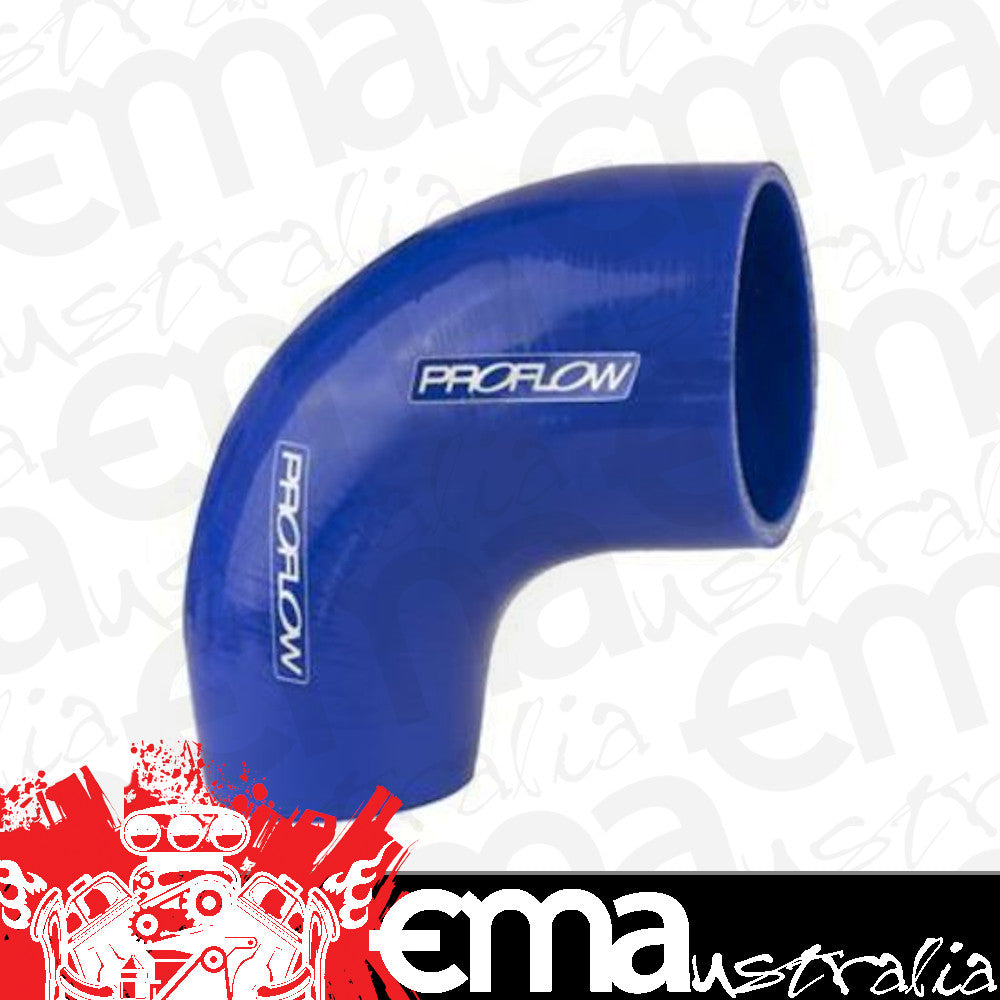 Proflow PFES203-225-250 Hose Tubing Air intake Silicone Reducer 2.25" - 2.50" 90 Degree Elbow Blue