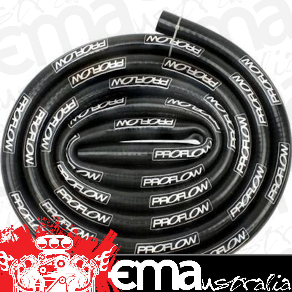 Proflow PFESHH13BK Silicone Heater Hose 12mm (1/2" ) Black 3 Metre