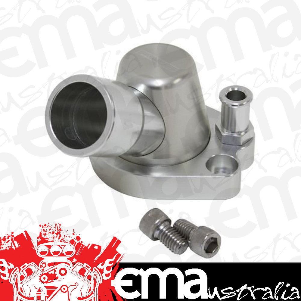 Aeroflow AF64-2091S 253 308 Holden Thermostat Housing Silver W/Heater Swivel