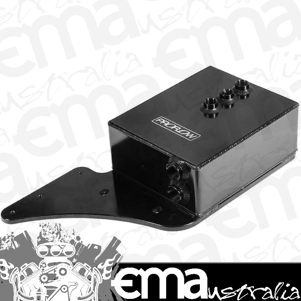 Proflow PFEST9BK Fuel Surge Tank Undercar For Ford Falcon Barra XR6 Turbo BA/BF/FG XR8 2.0L Aluminium Black Anodised