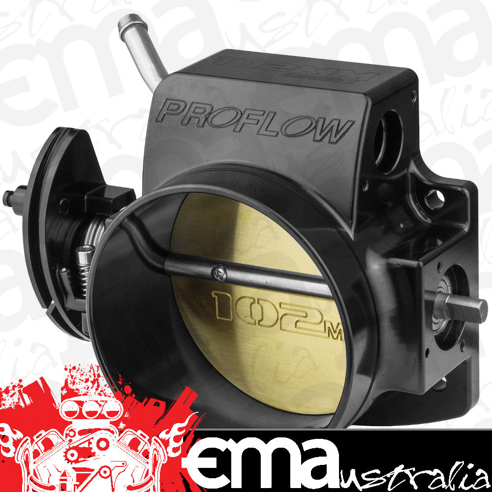 Proflow PFETBLS102BK Throttle Body 102mm Bore Size MPI For Holden Commodore LS Engines Billet Aluminium Black