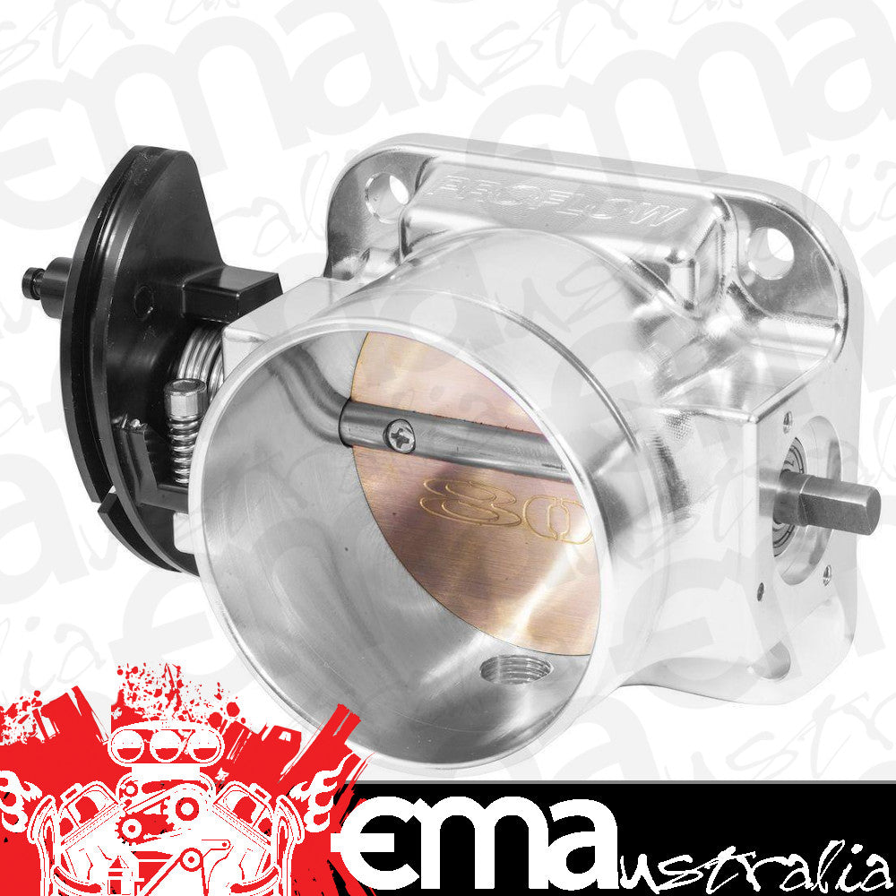 Proflow PFETBU80 Throttle Body Universal 80mm Bore Size MPI Billet Aluminium Natural