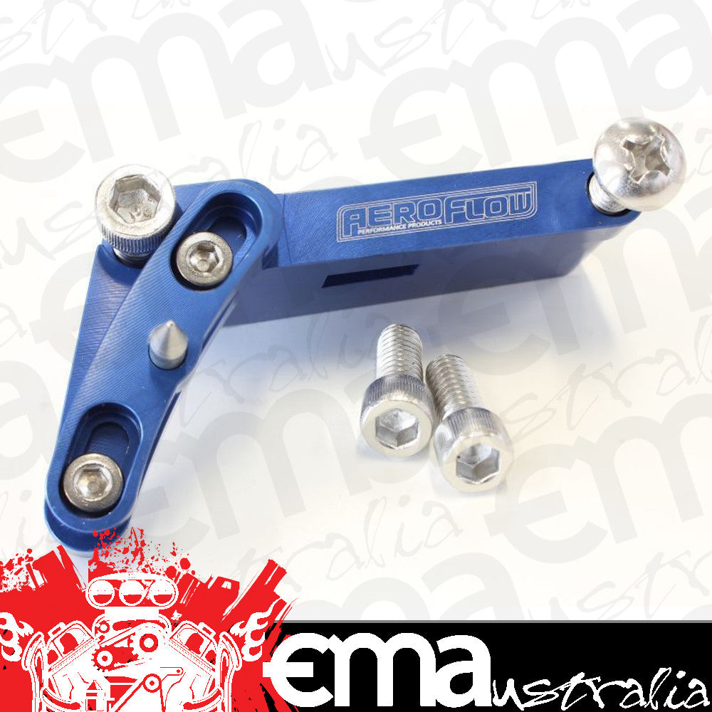 Chevy Big Block V8 BBC 8" Timing Pointer Blue with 4 Deg Of Adjustment Aeroflow Performance Products AF64-2099