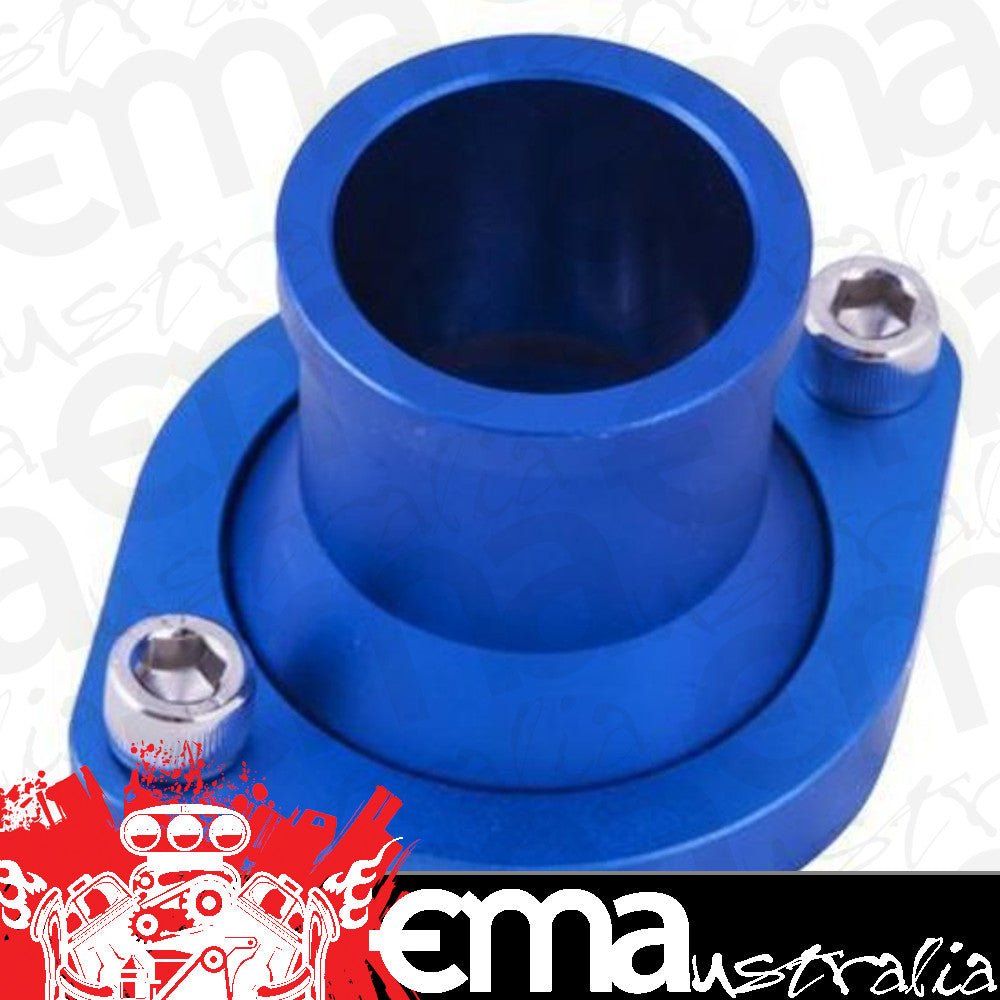 Proflow PFETH-805BL Water Neck Billet Aluminium Blue Anodised Straight Up SB For Ford 302-351 Cleveland