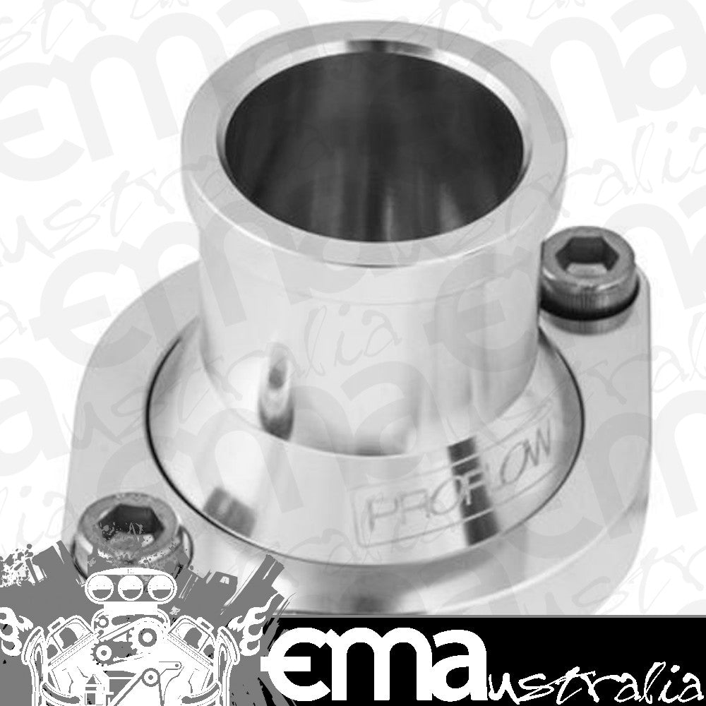 Proflow PFETH-805S Water Neck Billet Aluminium Silver Anodised Straight Up SB For Ford 302-351 Cleveland