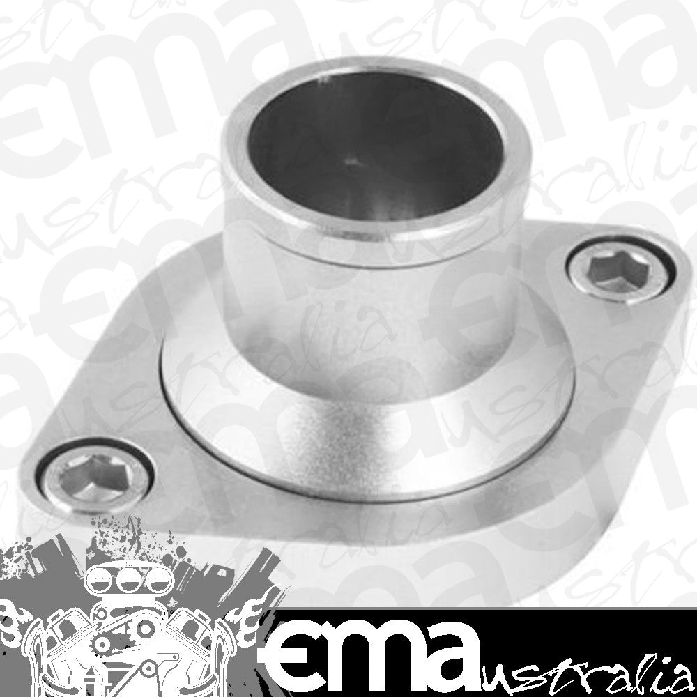 Proflow PFETH-807S Water Neck Billet Aluminium Silver Anodised Straight Up SB & BB Chev