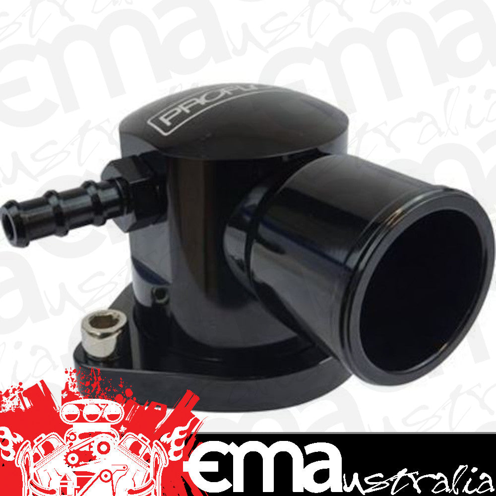 Proflow PFETH-809BK Water Neck Billet Aluminium Black Anodised 90 Degree Swivel For Ford Barra 4.0L EF-FG XR6