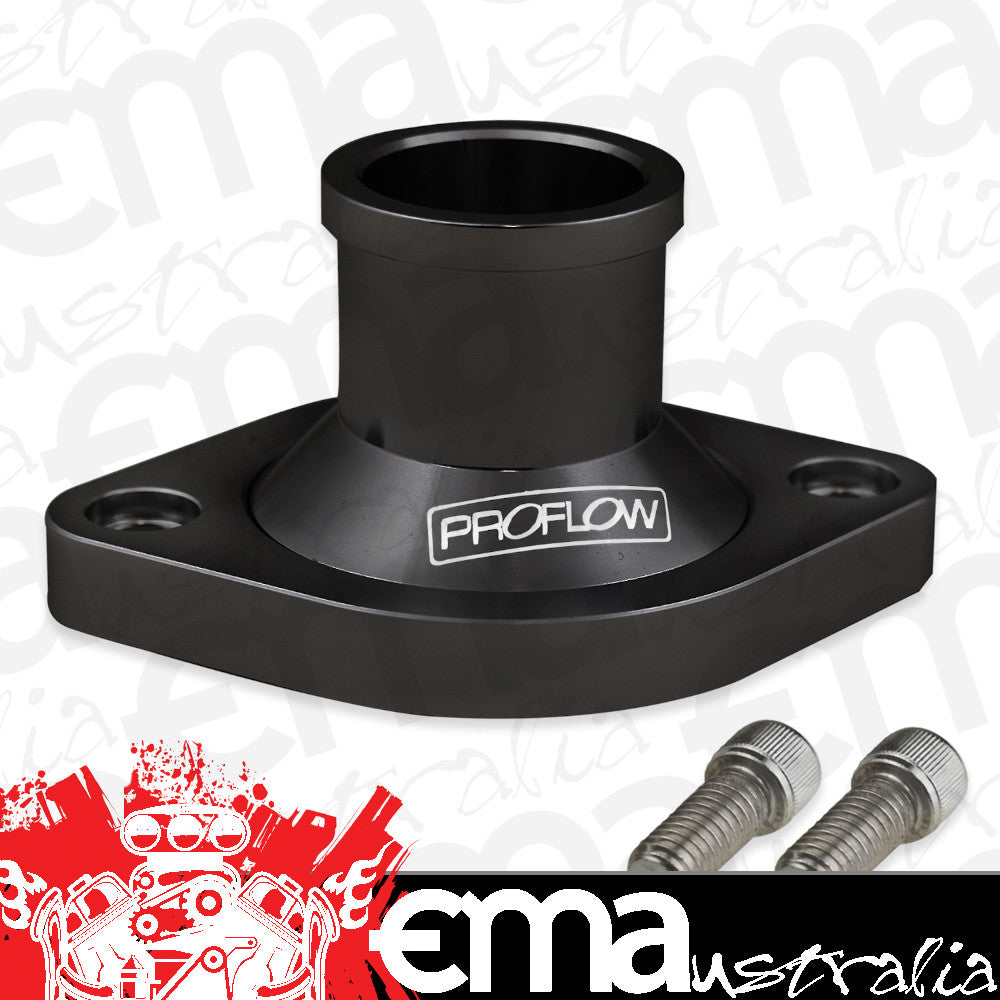 Proflow PFETH-813BK Water Neck For Chrysler SB & BB Straight Billet Aluminium Black Anodised