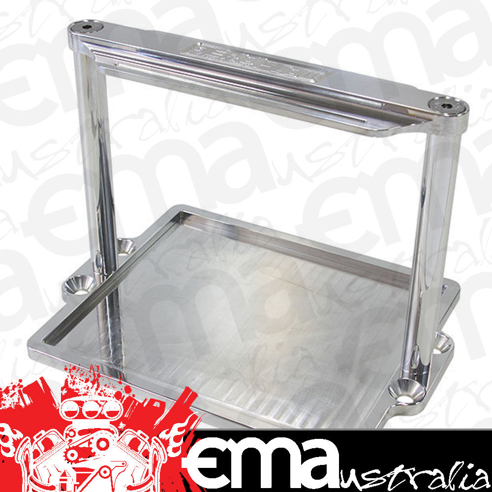Aeroflow AF64-2102 Battery Hold Down Tray Polished Billet ODpc1200 S1200