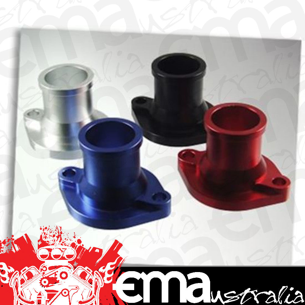 CHEV STRAIGHT THERMOSTAT HOUSING BLUE
