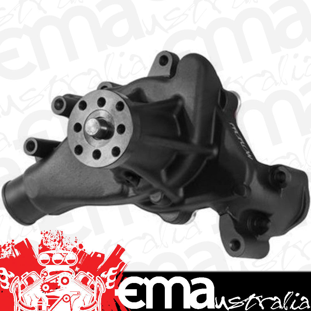 Proflow PFEWP-9241BK Water Pump Aluminium Ultra Cool Pro 8 Blade Chev Small Block Long Black